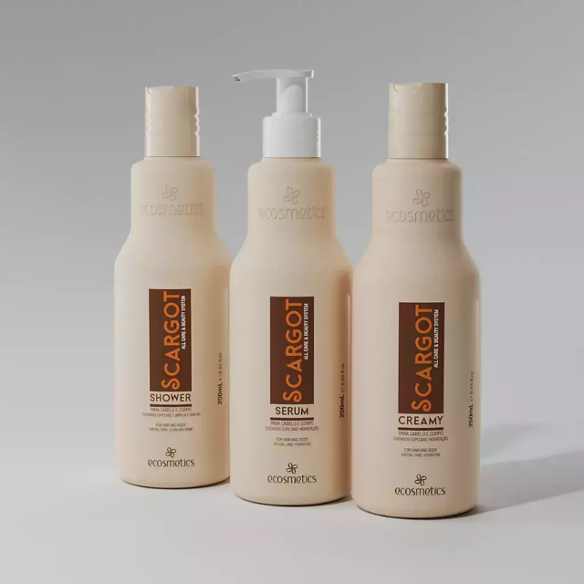 Kit SPA Cabelo e Corpo Scargot Home Care 250ml Ecosmetics