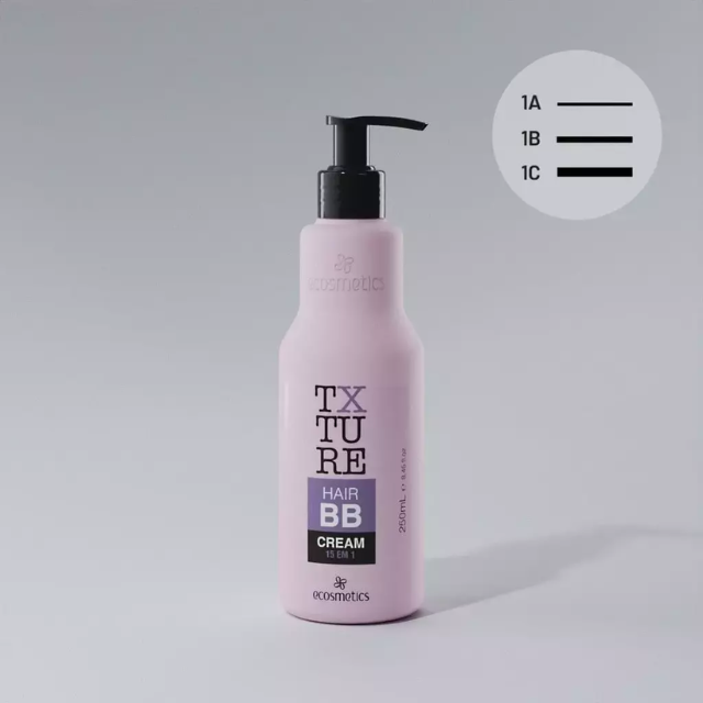 Hair BB Cream 15 em 1 Txture 250ml Ecosmetics