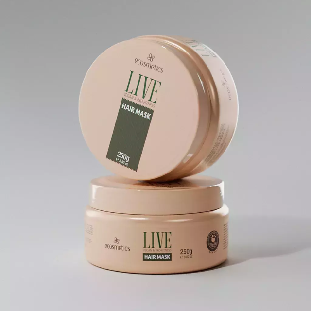 Live Vegan e Pró Fitness - Máscara 250ml Ecosmetics
