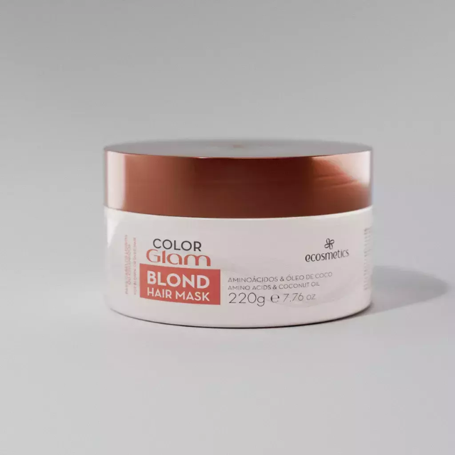 Color Glam Blond - Máscara Hidratação Intensa 220ml Ecosmetics