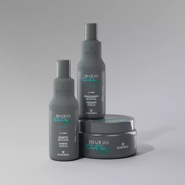Kit Zero Frizz e Baixo Volume (Quimicamente Tratado) - Coconut Ecosmetics